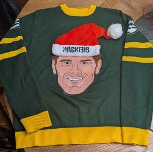COPY - Brett Favre Green Bay Packers Christmas sweater size small